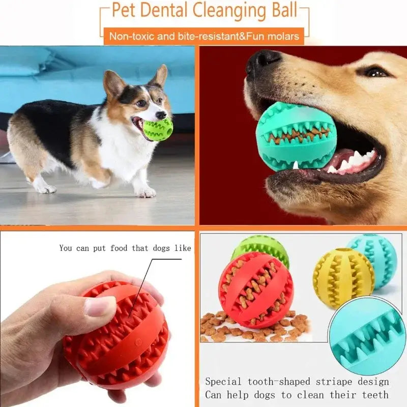 Dog Toy Ball Interactive Rubber Balls