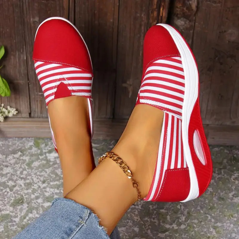 Striped Casual Rocker Canvas Shoes