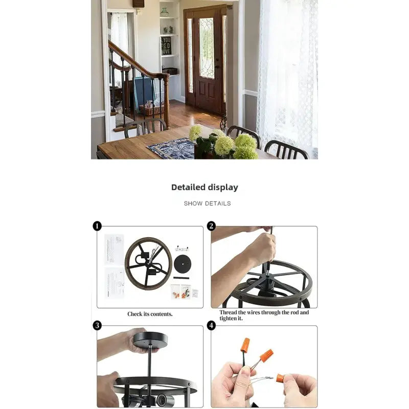 Retro Industrial Style Ceiling Lamp