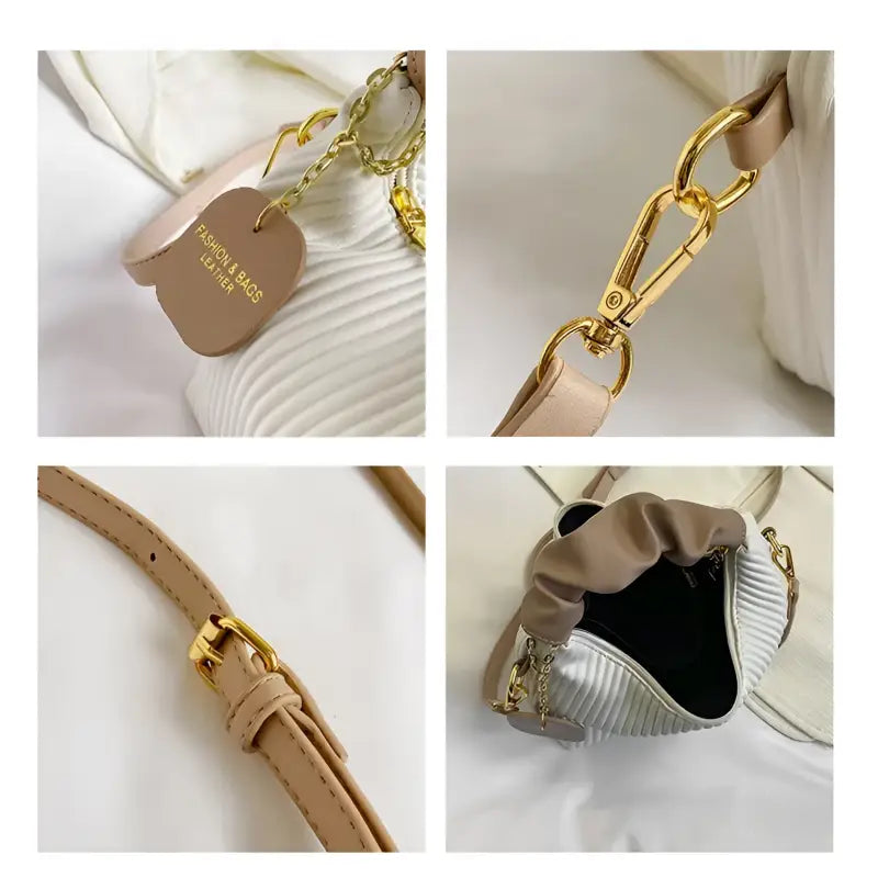 Textured Vertical Stripe Handbag