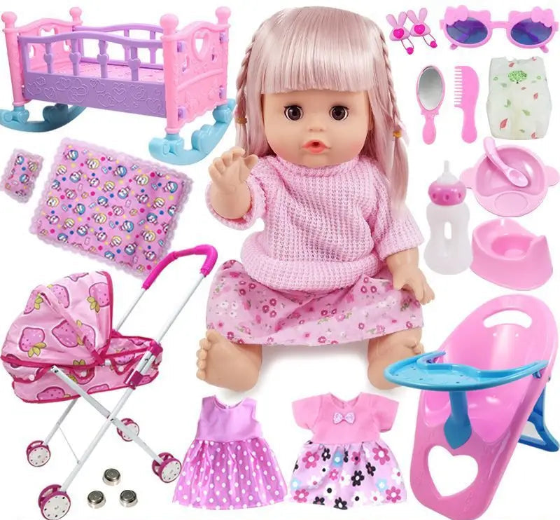 Children's Doll And Baby Stroller