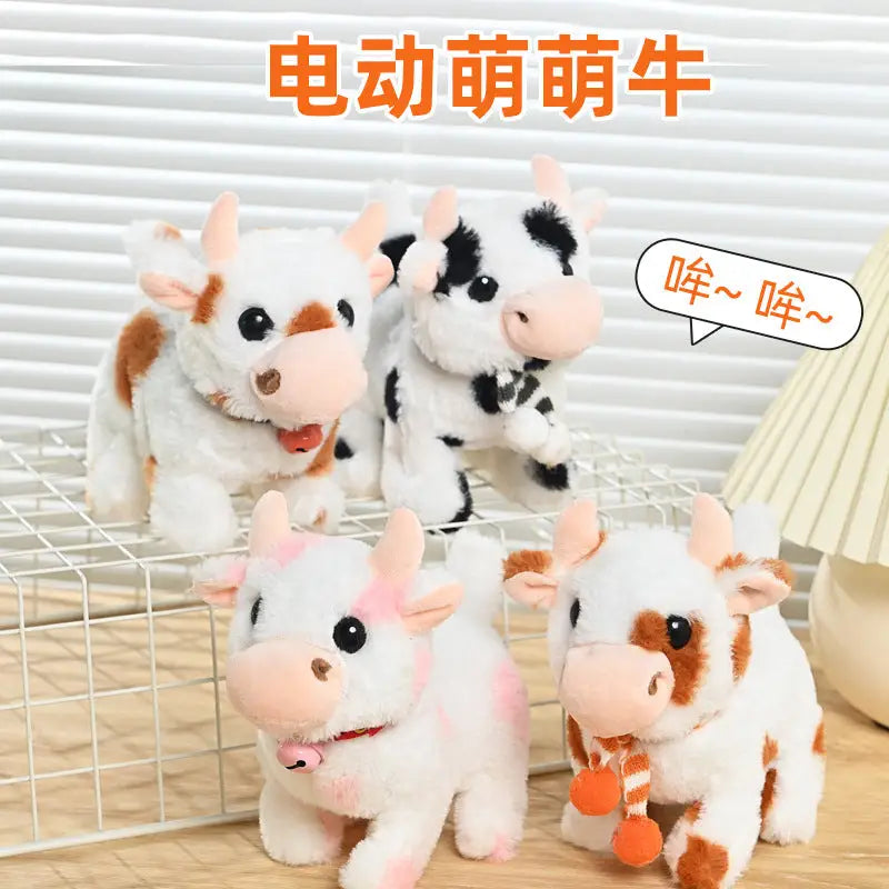 Simulated Electric Plush Cow
