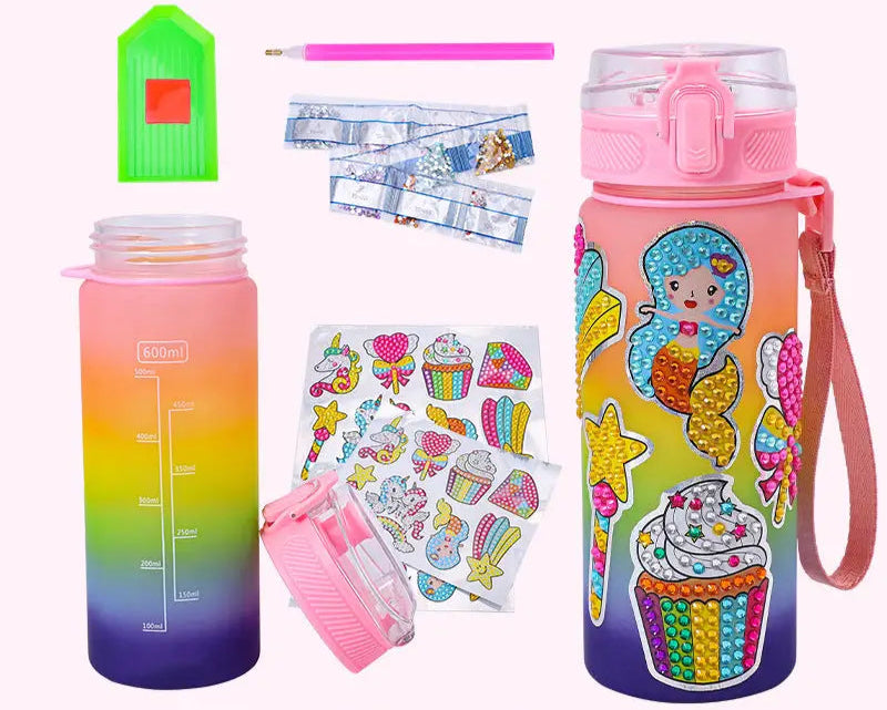 Children's DIY Diamond Water bottle Decorating Kit