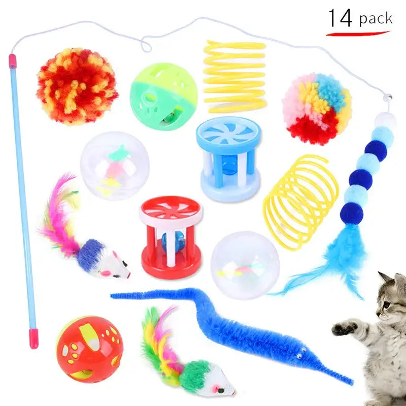 12Pcs/20 Pcs Pet Variety Cat Toy - sleek-selections