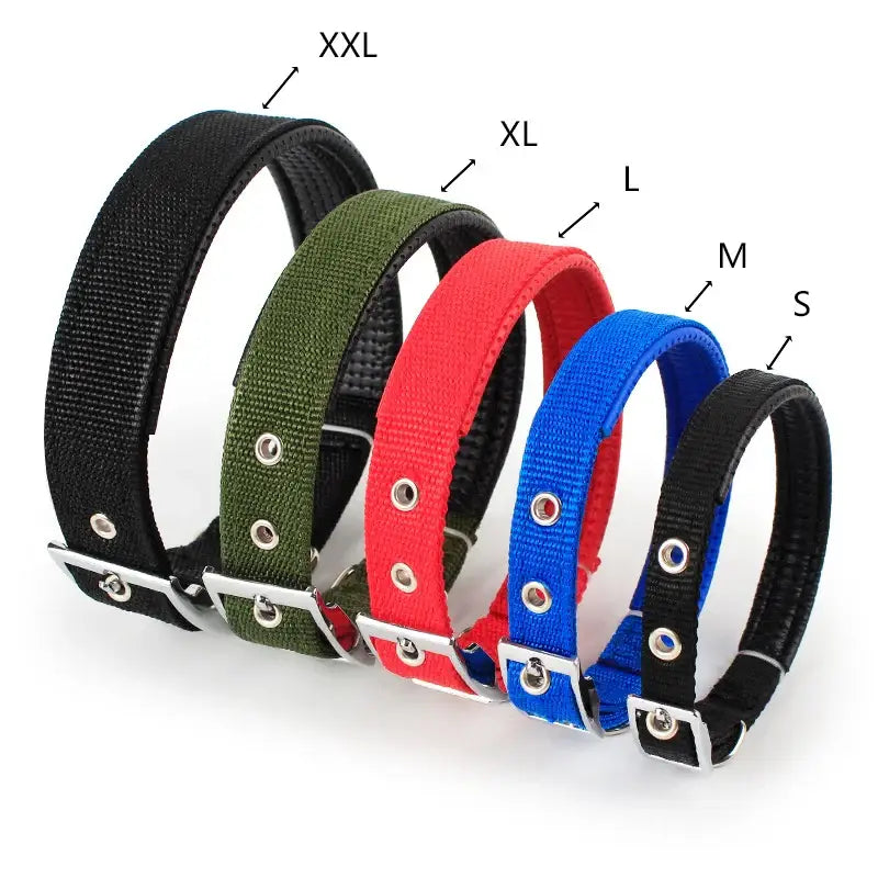 Solid Dog Collars Nylon