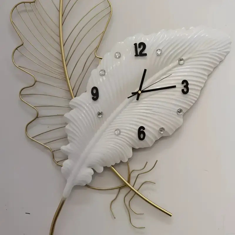 Decorative Feather Clock - sleek-selections