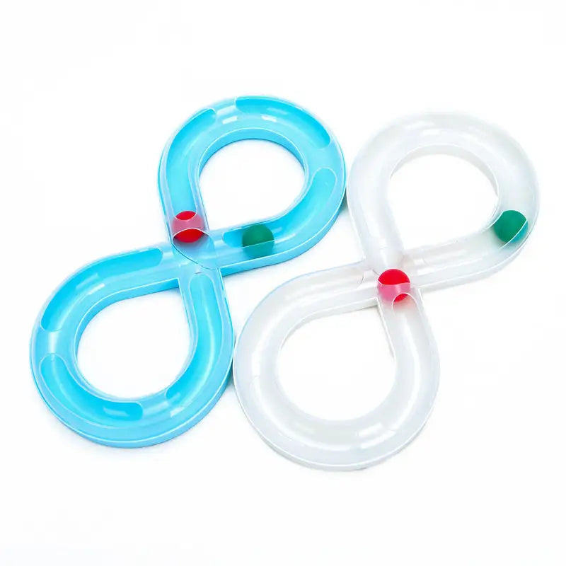 Figure-eight marble maze toys.