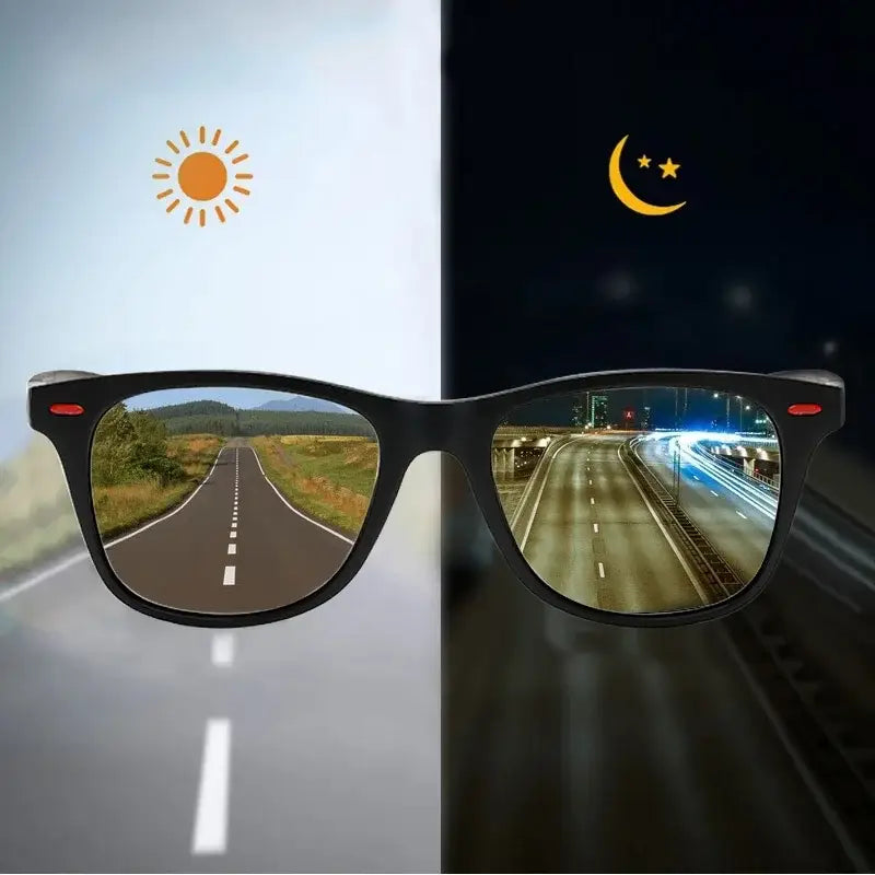 Day and night driving glasses.