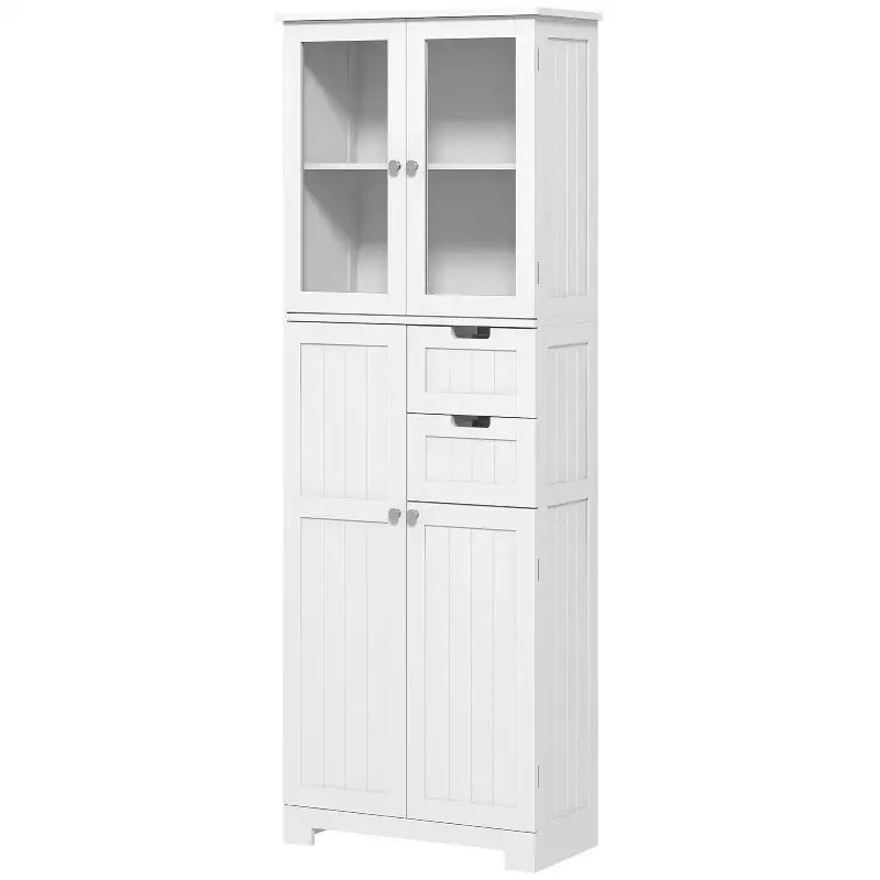 White storage cabinet.