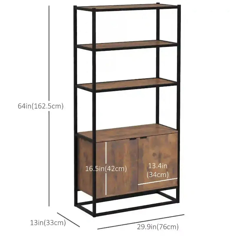 Industrial Bookshelf - sleek-selections