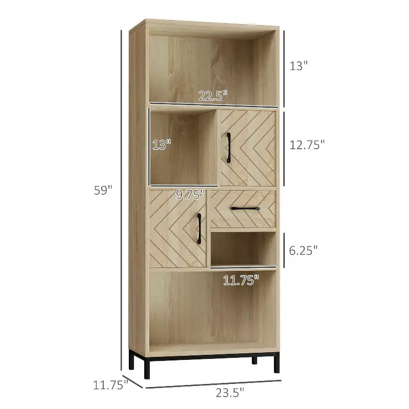59" Bookcase - sleek-selections