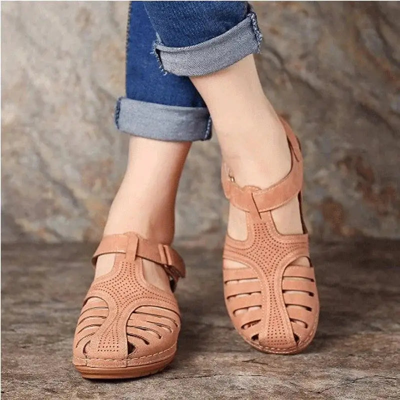 Sandalias de plataforma con tacón de cuña