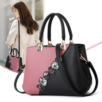 Contrasting color ladies Purse handbag