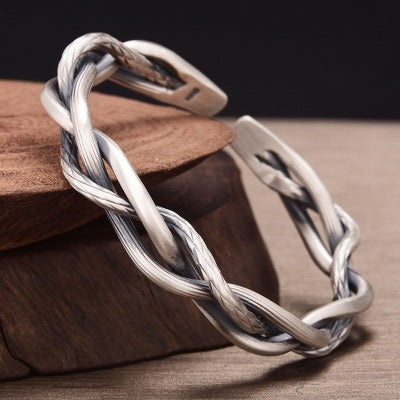 Sterling Silver Twist Bracelet 