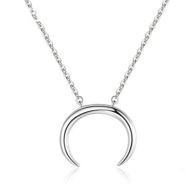 S925  Silver Moon Clavicle Necklace