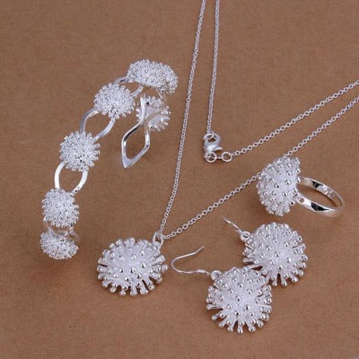 Silver Fireworks Jewelry Set