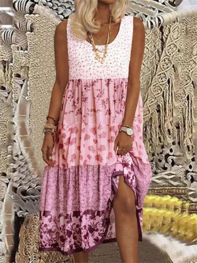 Boho Style Sleeveless Summer Dress