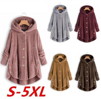 Women's Cozy Double-Faced Plush Sweater Coat for Style