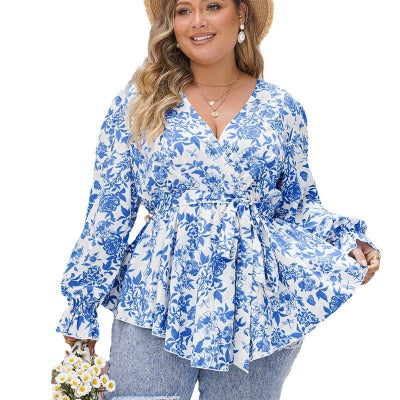 floral print blouse