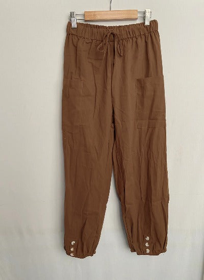 cotton and linen loose summer pants