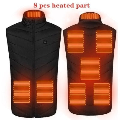 unisex heated vest usb