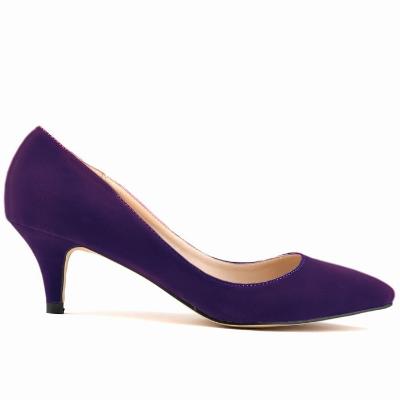 purple Fashion Low-cut Stiletto Heel