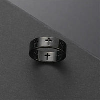 Juego de 3 colgantes de cruz de metal de acero inoxidable para hombre