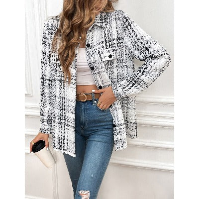 Retro Plaid Shacket - Stylish and Comfortable Wear