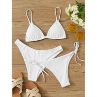 White string bikini set.