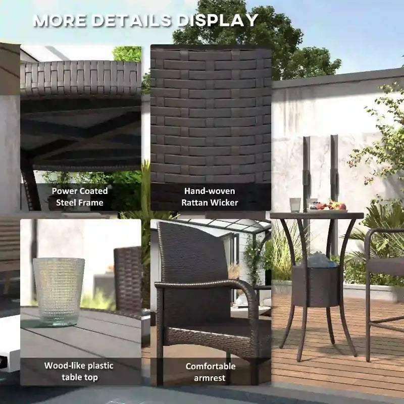 Outdoor furniture details.