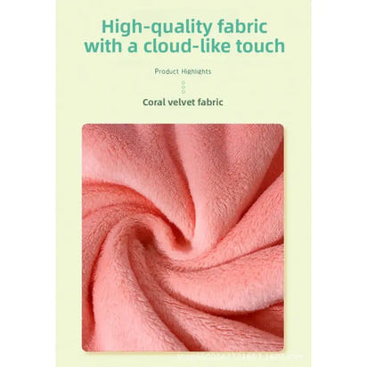 Caja de regalo de toalla de terciopelo coral