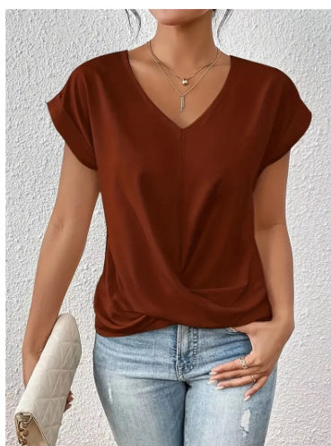 Casual Irregular Knot Top For Women