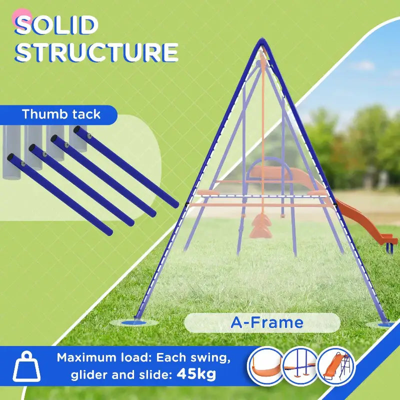 Outdoor swing set.