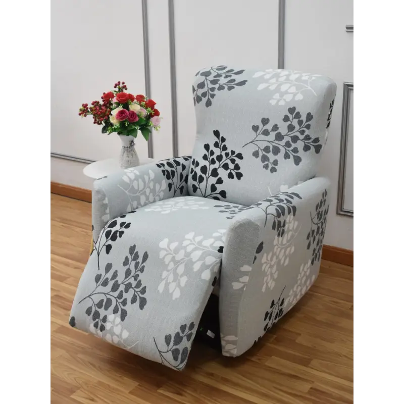 Floral patterned recliner cover.