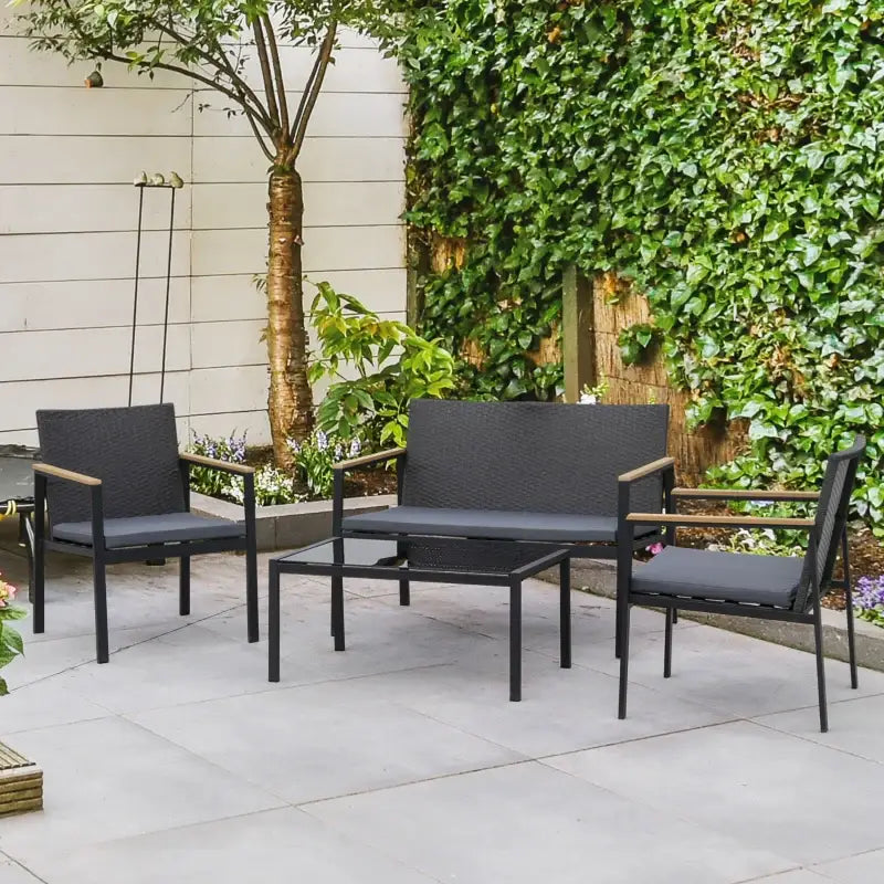 Outdoor patio furniture set.