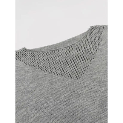 Pullover mit Farbblock-Ausschnitt