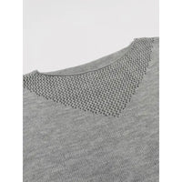 Pullover mit Farbblock-Ausschnitt