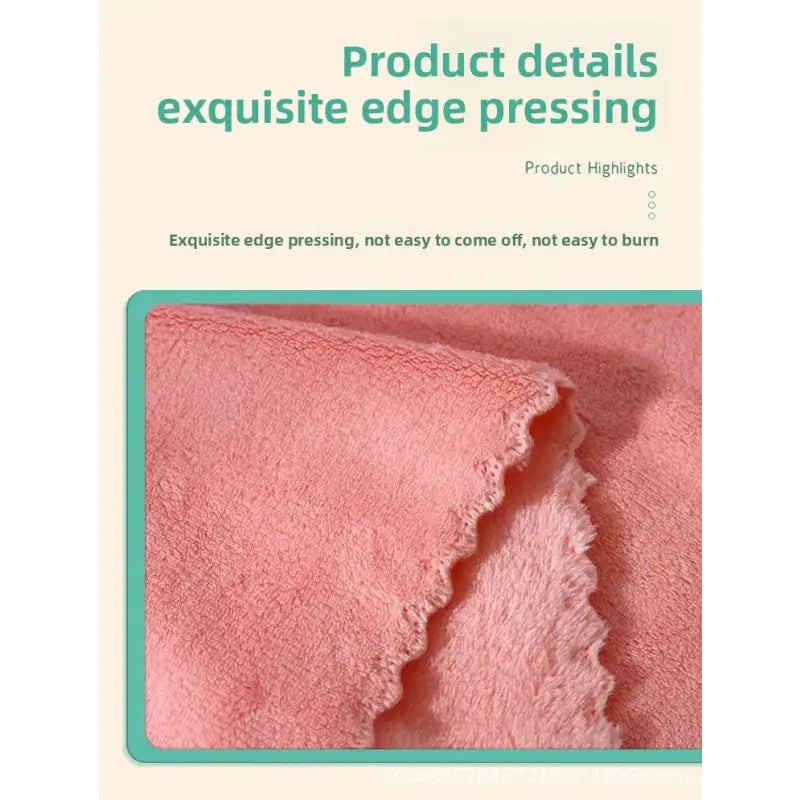 Caja de regalo de toalla de terciopelo coral