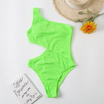 One Shoulder One Piece Swimsuit