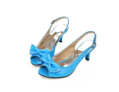 Summer Sling Back bow High Heel Shoes