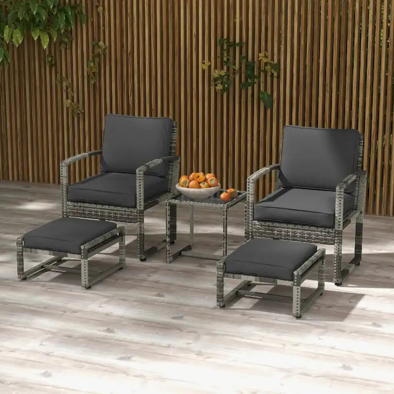 Outdoor patio furniture set.