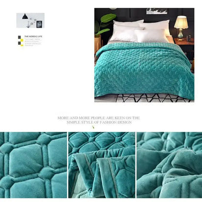 Crystal Velvet Bed Cover Bedspread