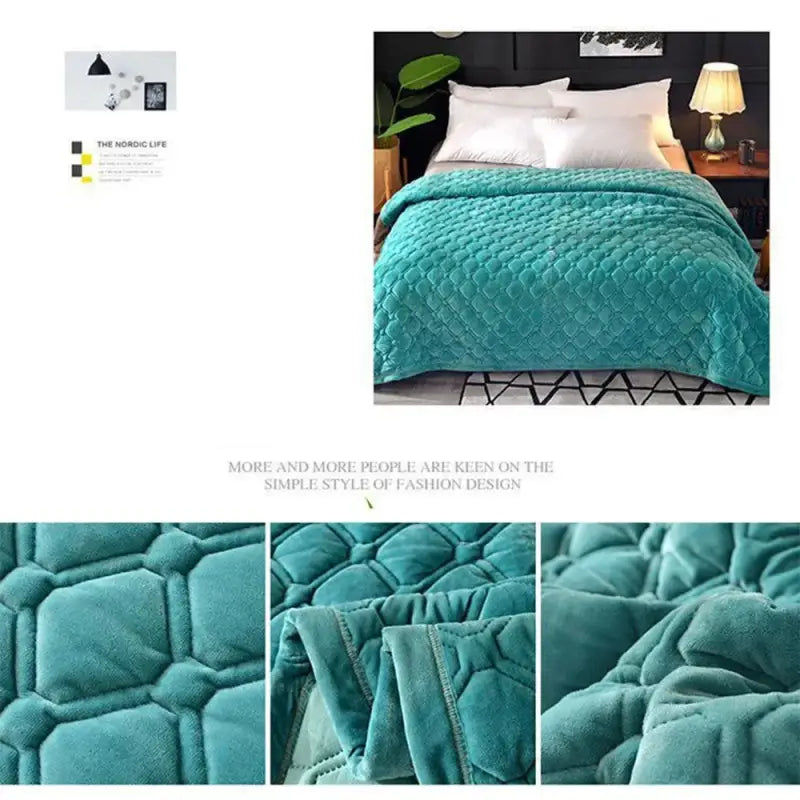 Crystal Velvet Bed Cover Bedspread