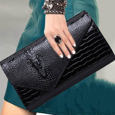 Clutch Bag - Women's Fashionable PU Envelope Clutch Bag