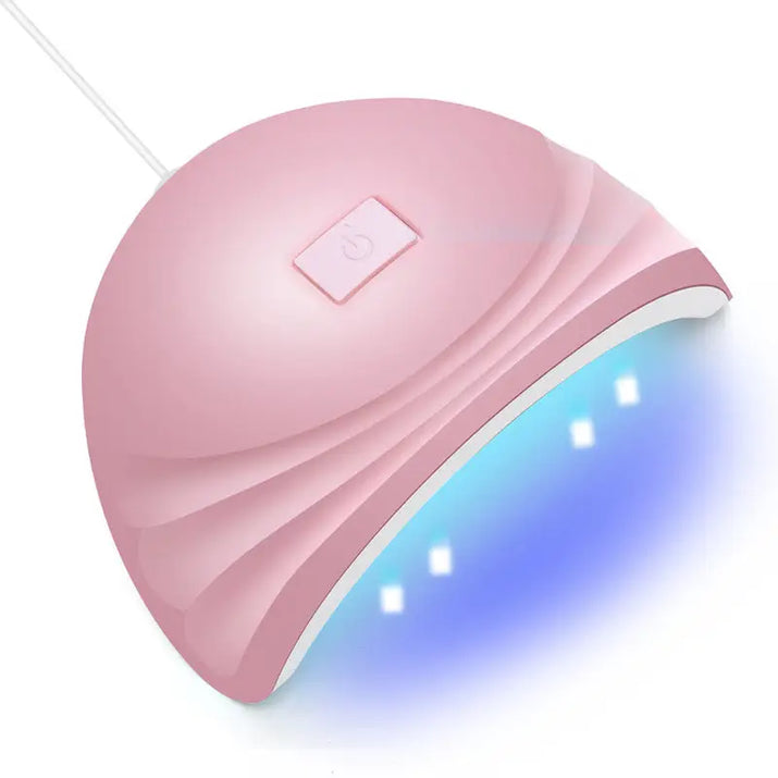 Pink UV nail lamp.