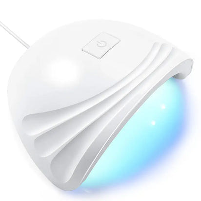 White nail polish curing lamp.