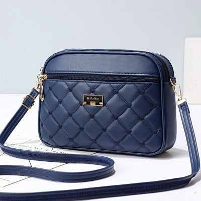 navy Small Shoulder Small Square Bag Purse