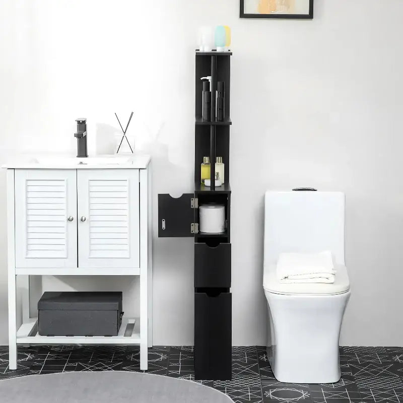 Tall Bathroom Storage Cabinet - sleek-selections