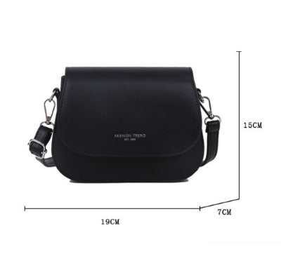 black Good-looking Commuter PU Crossbody Bag