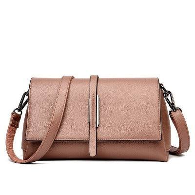 pink Stitching Small Square Shoulder Bag